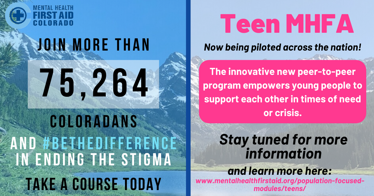 Welcome Mental Health First Aid Colorado